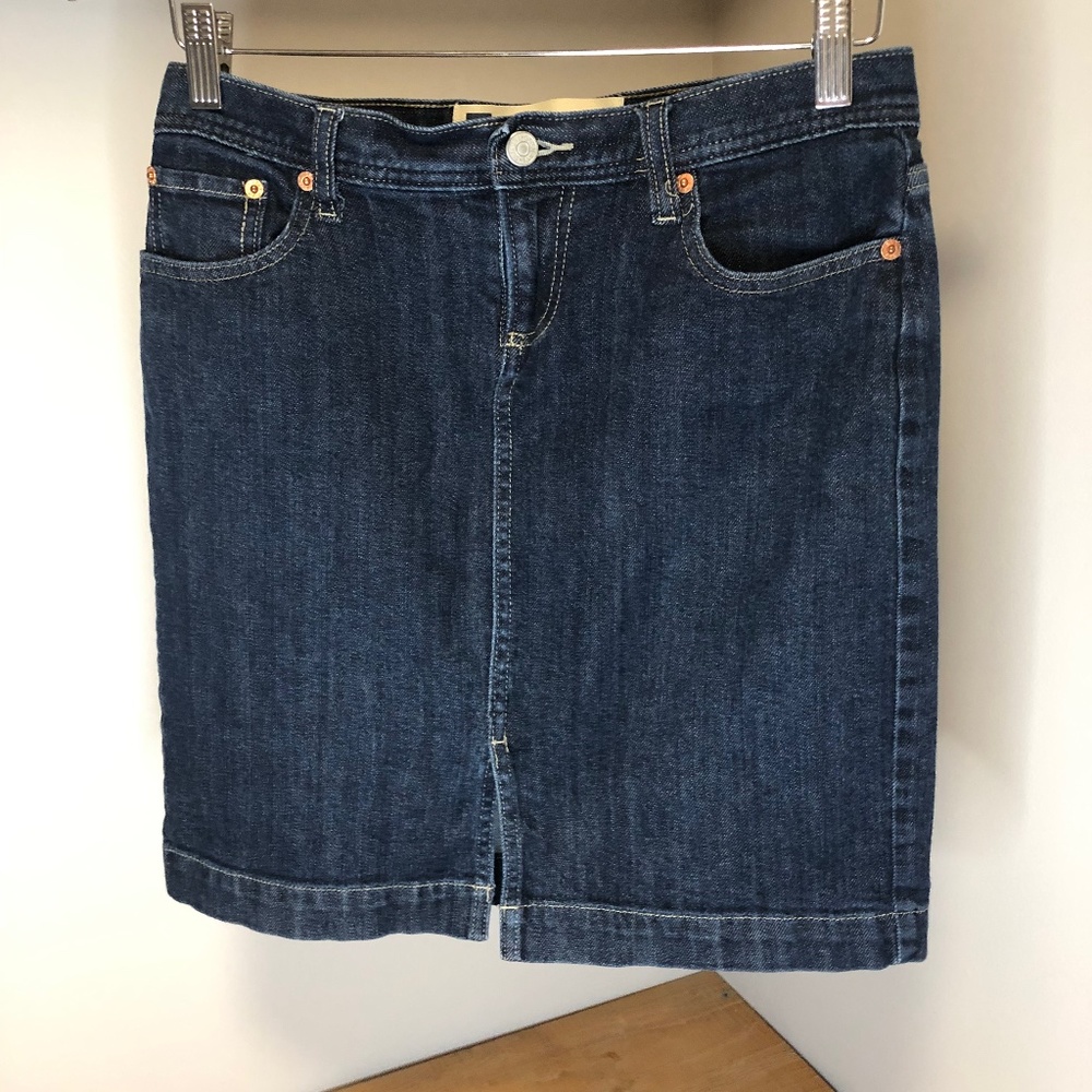 Jean mini skirt